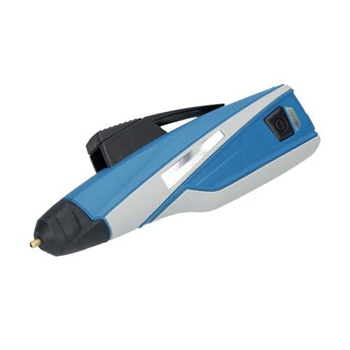 Heißklebepistole mit Lithium-Akku, 1500 mAh, 10 W, Ladegerät 5 V, Micro-USB, Tropfstopp-System, bereit in 15 Sekunden für Bastelarbeiten und Reparaturen.