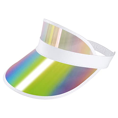 Surkat Plastics Clear Translucent Sun Visor Hat Golf Beach Tennis Poker Sun Visors Caps Uv Protection Colorful Headband Sun Shade Hat #TOP7