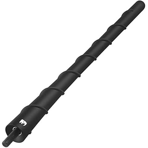 ONE250 8" inch Spiral Flexible Copper Core Antenna, Compatible with Toyota Tundra (1999-2023), Toyota Tacoma (1995-2016), Toyota FJ Cruiser (2007-2015) - Designed for Optimized FM/AM Reception (Black) Cover