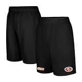 Ultra Game NFL Men's 7 Inch Soft Mesh Active Training Shorts, San Francisco 49ers, Team Color, X-Large