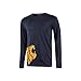 U-Power Alien, T-Shirt 100% Cotone, Maniche Lunghe, Vestibilità Slim, Colletto A Costine Confortevole, Con Stampa Serigrafica 'Testa Di Leone' - 3