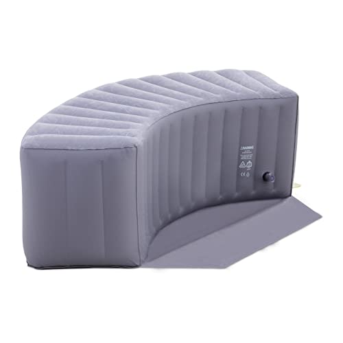 Uniprodo UNI_POOLS_31 Reborde hinchable para spa Dimensiones: 165 x 40 x 43 Redondo Color gris Borde de bañera para hidromasaje hinchable