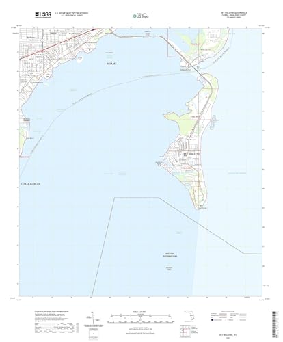 Key Biscayne Florida US Topo Map 24