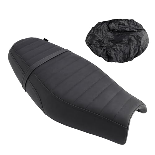 Siège passager Street Twin 900 coussin de moto noir confortable