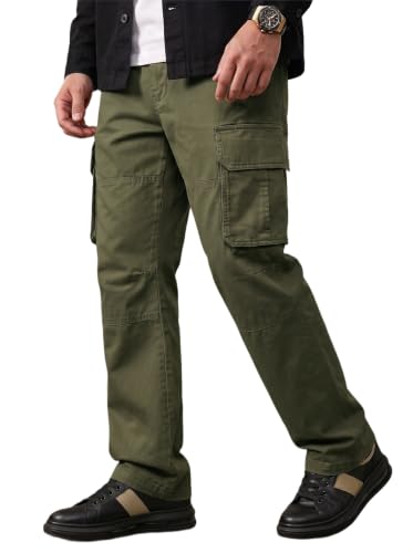 Image of Amazon Brand - INKAST Men Multi-Pocket Cargo Pants Casual Fit Trousers Stylish Cargo Trousers