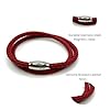 KAROO EARTH JEWELLERY Mens Leather Wrap Bracelet With Strong Stainless Steel Magnetic Clasp - Genuine Leather | 5mm Braided Leather Double Wrap Men's Premium Bracelet (Red, 21cm (Average Wrist)) #3