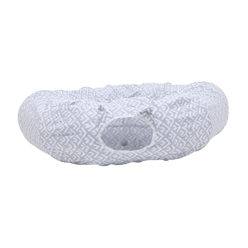 Gadpiparty 取り外し可能な猫用トンネルベッド 猫のトンネルベッド 室内猫用の猫草 猫用バナナベッド ペットの猫のトンネル 猫の昼寝 猫の木 折りたたみ猫トンネル 猫ドーナツトンネルベッド 布