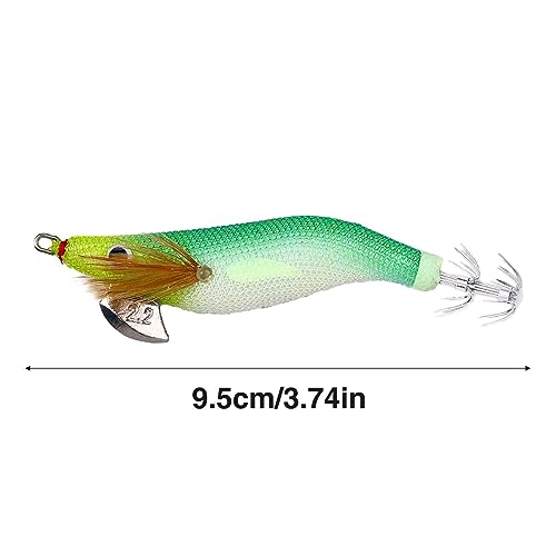 Leuchtender Köder für | Kunstköder für mit Augen - Outdoor-Sportzubehör zum Angeln von Wels, Zahn, Schlangenkopf, Tintenfisch, Tintenfisch, Tintenfisch