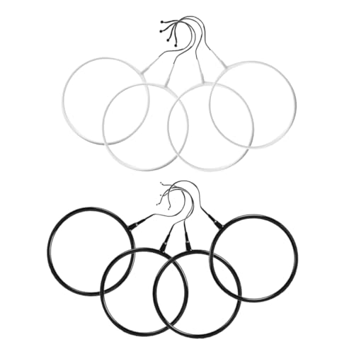 Housoutil 8pcs Space Saving Belt Holder and Scarf Hanger Organizer Versatile Closet Storage for Ties Shawls and Accessories for Home Dorm and Hotel Use