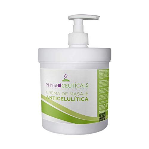 Crème de massage anti-cellulite 1000 ml (ruscus, fucus, fer, caféine, châtain d'Indias) Valve doseuse gratuite Cover