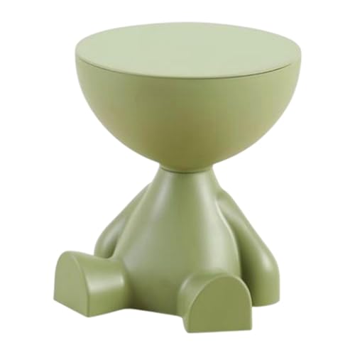 Tavolo per bordo divano piccolo figurina a testa piatta tavolo da bevanda multifunzione carino per sedia divano divano sedia per ufficio camera, Verde