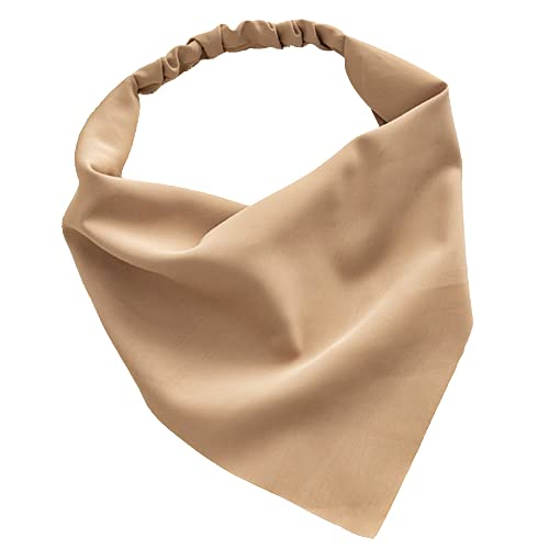 YANGPeng 三角巾 ヘッドスカーフ ヘッドバンド レディース ガールズ 髪型を整理し ヘアアクセサリー 料理教室 美容院 家庭用 業務用 カーキ