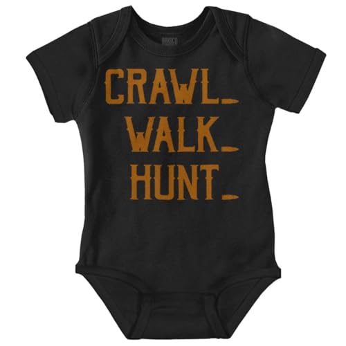 Brisco Brands Crawl Walk Hunt Hunting Life Baby Romper Boys or Girls