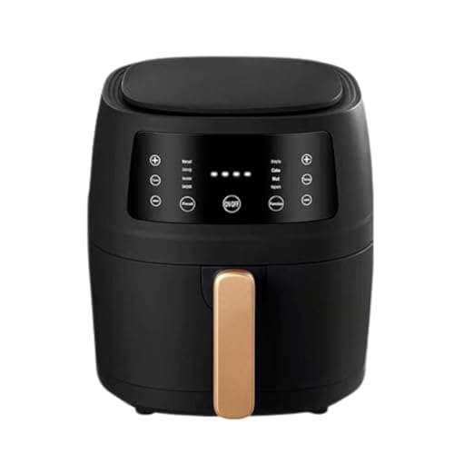 Generico Freidora de aire caliente 2400 W 8 litros sin aceite pantalla táctil LCD Silver Crest