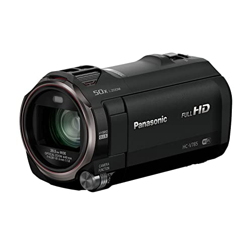Image of Panasonic Full HD Video Camera Camcorder, 20X Optical Zoom, 1 /2.3 Inch BSI Sensor, HDR Capture, Wi-Fi Smartphone HC-V785 (Black)