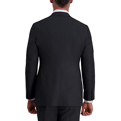 J.M. Haggar Men\'s Premium Stretch Tailored Fit Suit Separate Coat, Dark Heather Grey, 48