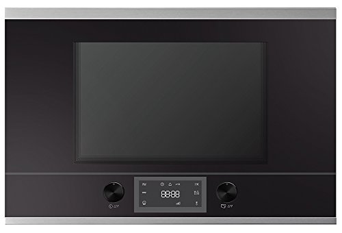 Küppersbusch ml6330.0s1 empotrable de microondas, vidrio, metal, Negro, diseño Kit de acero inoxidable premontada