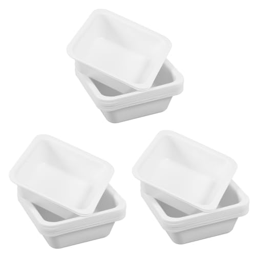 SOESFOUFU 3sets Versatile Weighing Equipment Square Weigh Boat Small Weighing Trays Lab Friendly 20pcs*3