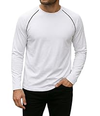 White - Mens Black Piping Raglan Shirt