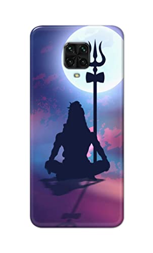 Image of Printed Hard Back Cover Case for Mi Poco M2 Pro Back Cover (Lord Shiva) -702