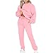 Generisch Trainingsanzug Damen Pullover Sweatshirt und Jogginghose Warm Vlies Kleidungsset