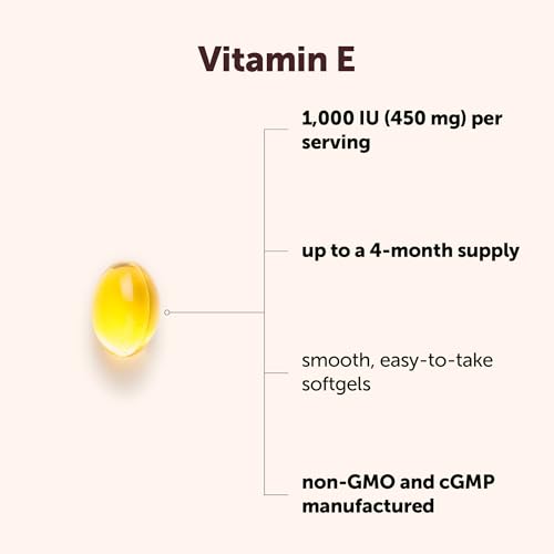 Micro Ingredients Vitamin E 1000 IU (450 mg) Per Serving, 240 Softgels | Daily Vitamin E Supplement | 4-Month Supply | Non-GMO, Gluten Free - Image 3