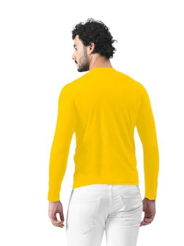 Image of Blisstone Men's Long Sleeve Henley T-Shirt with Button Placket | Soft & Comfortable Casual Wear
