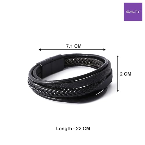 Image of Salty Alpha Anti Tarnish Bracelet for Men | Hand Bands for Boys | Wrist Bracelets for Man | Fashion Jewellery Accessories | Stylish Minimal Jewelry | Gift for Marriage, Birthday, Anniversary