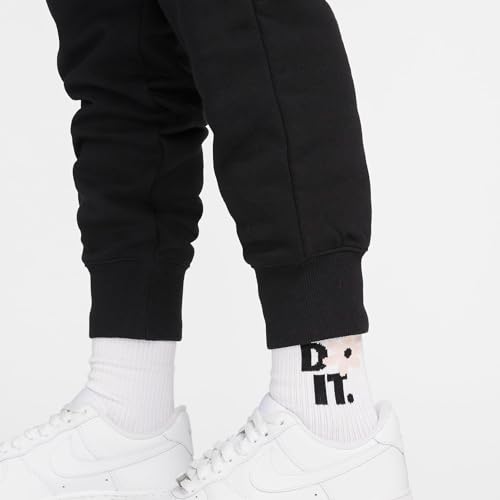 Nike Sportswear Phoenix Fleece Women's High-Waisted Joggers, Black/Sail, XS Regular US4