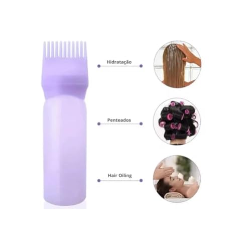 Kit 3 Unidades Pente Aplicador De Óleo Tintura Cabelo