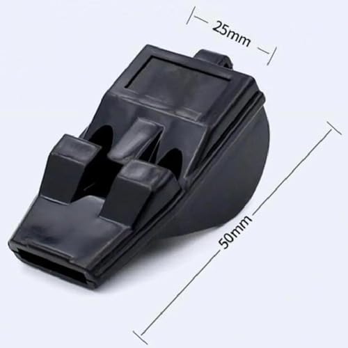 Silbato deportivo compacto para árbitros negro miniatura 3