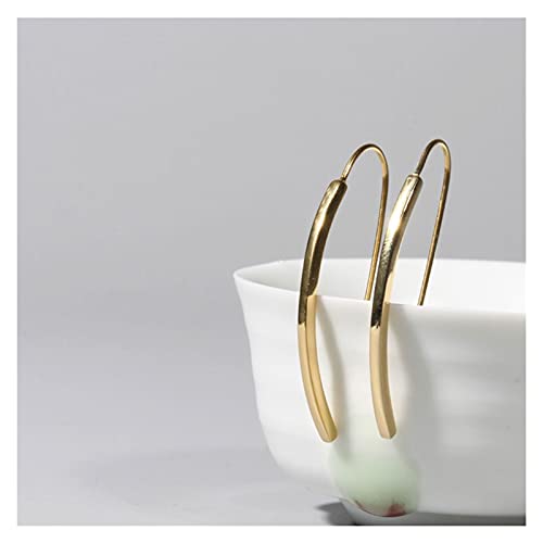 Boucles d'oreilles bar plaqué vertical pendant pour femmes
