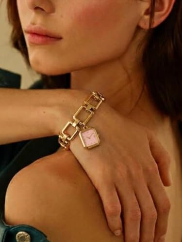 Image of Serpentine Snake Watch with Spiral Bracelet, Roman Number Dial, Quartz Movement, Waterproof Luxury Metal Bezel Watch for Women