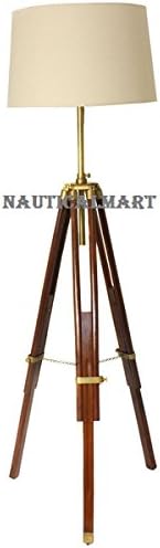 NauticalMart Vintage Marine Tripod 75 inches Adjustable Tripod Floor Lamp