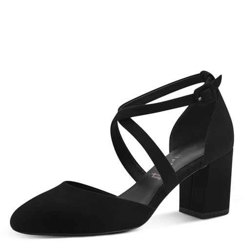 Tamaris Damen Pumps Vegan schwarz 40