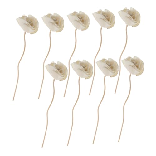 Set de 9 palitos difusores aromáticos decorativos con flores secas