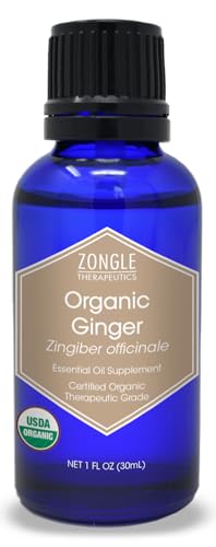 Aceite esencial de jengibre orgánico 1 oz miniatura 1