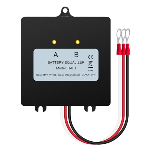 Ecualizador de Batería 24V, Balanceador Automático de Voltaje para 2 baterías de 12V, con compensación inteligente para vehículos miniatura 7