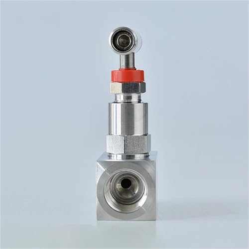 Vanne à aiguille haute pression 1/2 acier inoxydable 304 arrêt L