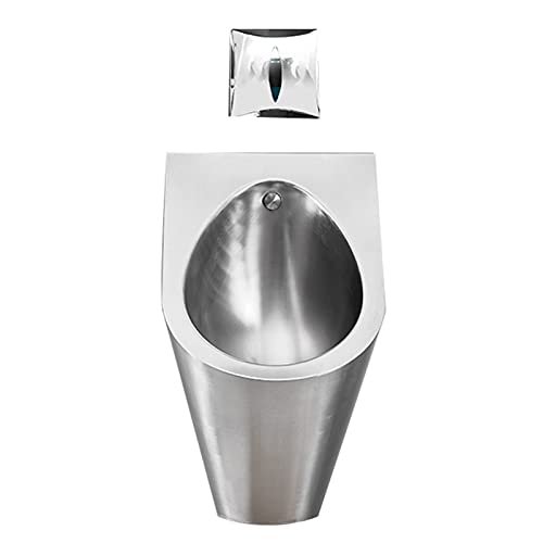SSRURYWZ Household Items Wall-Mounted All-in-one Urinal Stainless Steel Men's Urinal Non-Contact Flushing Urinal Strong and Anti-Clogging Sensing Water Out Easy to Clean (Package D)