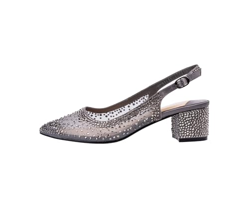 Ninety Union Lady Couture Demi Rhinestone Mesh Slingback
