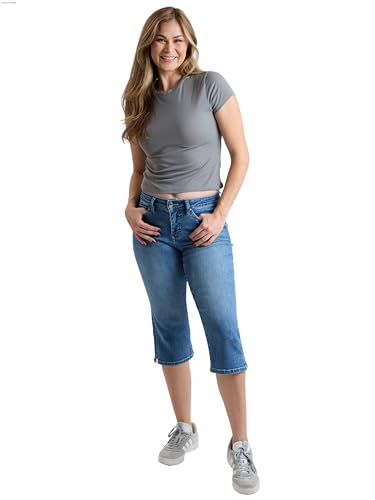 Royalty For Me Womens Women's Premium Stretch Essential Capri4