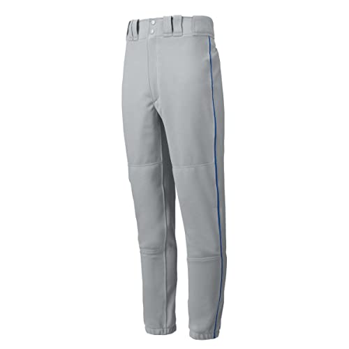 Mizuno mens Premier Piped Pant, White-royal, X-Small