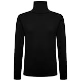 Loxdonz Girls Long Sleeve Turtleneck Tee Shirt Kids Casual High Neck Tops T-Shirts | Youth Size 3-14 (as1, Age, 7_Years, 8_Years, Black, 7-8 Years)