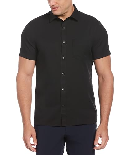 Opiniones y reviews de Perry Ellis M los más recomendados. 44 Perry Ellis - Camisa de Manga Corta con Botones para Hombre, Negro -, M