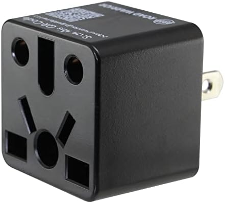ROAD WARRIOR US Plug Adapter European/UK/China/Australia/India/Brazil to USA Socket Does not Convert Voltage RW111BK