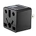 ROAD WARRIOR US Travel Plug Adapter EU/UK/CN/AU/IN to USA (Type A) - RW111BK-US