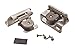 Amerock | Single Demountable Cabinet Hinge | 1/2 inch (12.7 mm) Overlay Hinge | Satin Nickel | 2 Count (pack of 1) | Self-Closing Hinge | Cabinet Door Hinge