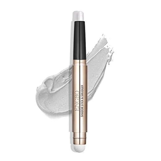 Wismee Eye shadow Stick Makeup Eye Brightener Stick Cream Eye Shadow Pencil Shimmer Eyeshadow Stick for Eye Makeup Cosmetics Christmas Birthday Gift for Women (Pearl White Shimmer)