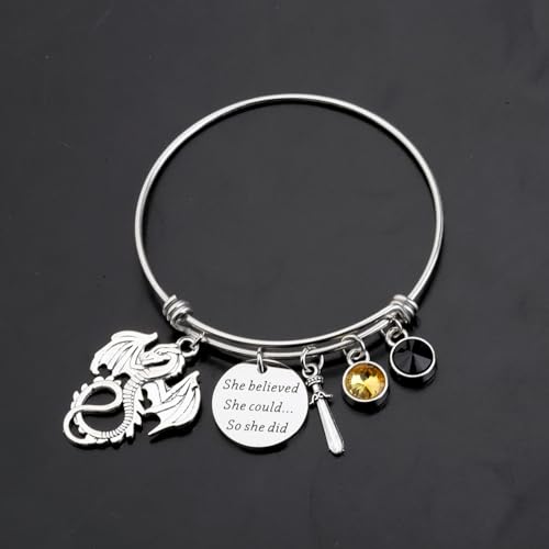 FAADBUK Book Inspired Earring Book Lover Gift Dragon Rider Gift Reader Gifts3